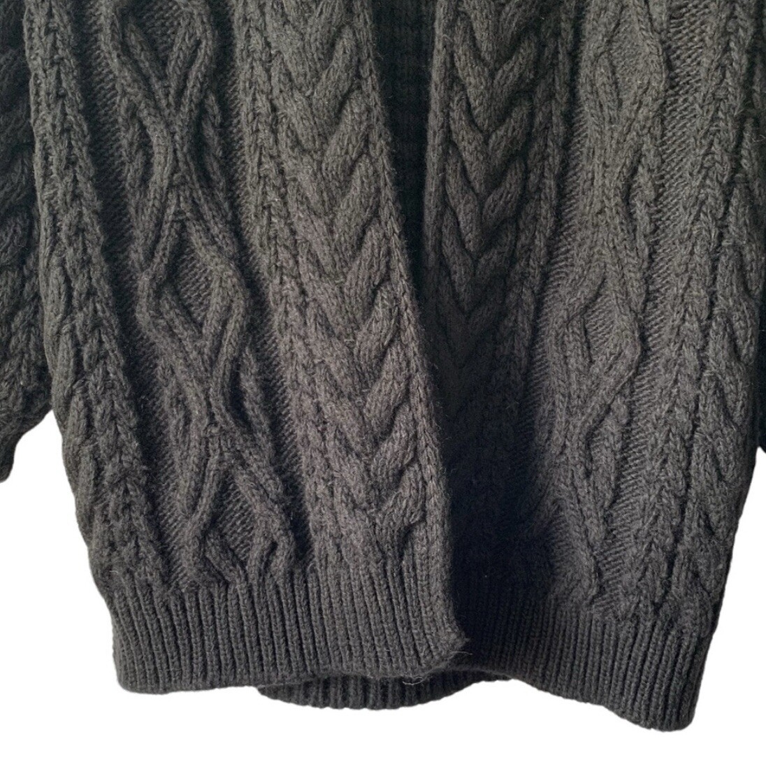 Maje Mouffle Wool Cable Knit Chunky Black Long Cardigan | eBay Maje Mouffle Wool Cable Knit Chunky Black Long Cardigan | eBay