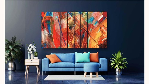 Engineered Wood High Definition Wall Painting Multicolour Modern 60 x 36 inches - Picture 4 of 5