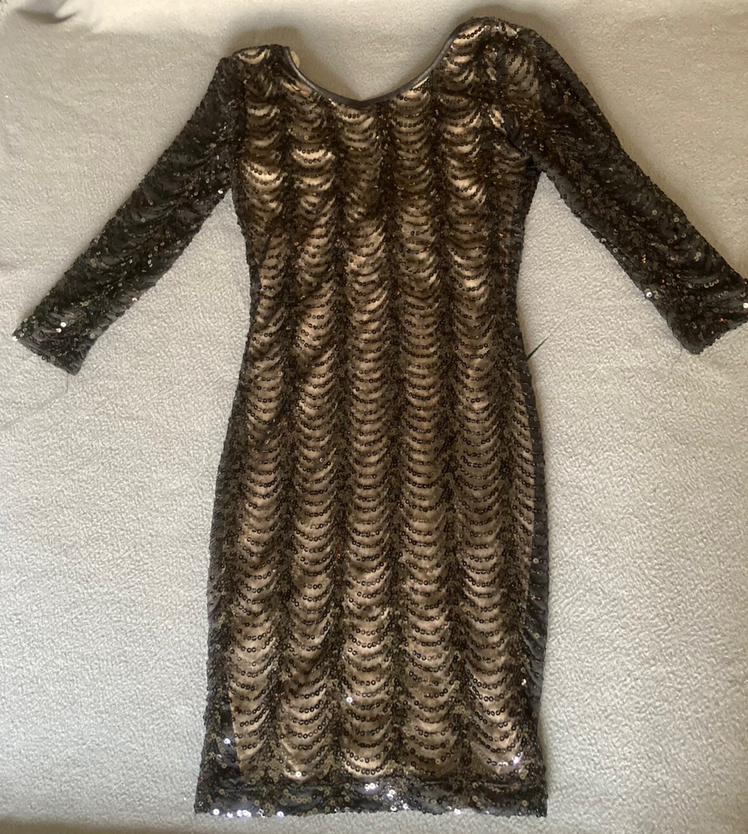 karlie sequin dress Karlie- Rose Pink Sequin Open Back Dress Medium