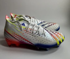 adidas Men’s 5/Women’s 6 PREDATOR EDGE.1 SG Soccer Cleats White Multi GW1021 NEW
