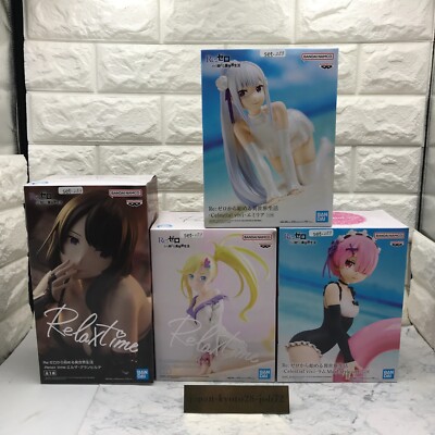 Re:Zero Minerva Ram Emilia Elsa Banpresto Prize Figur 4er Set JP