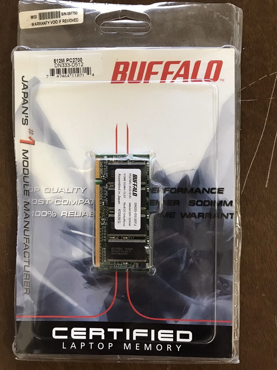 Buffalo Computer PC-2700 (DDR-333) Bus Speed Memory (RAM) for sale
