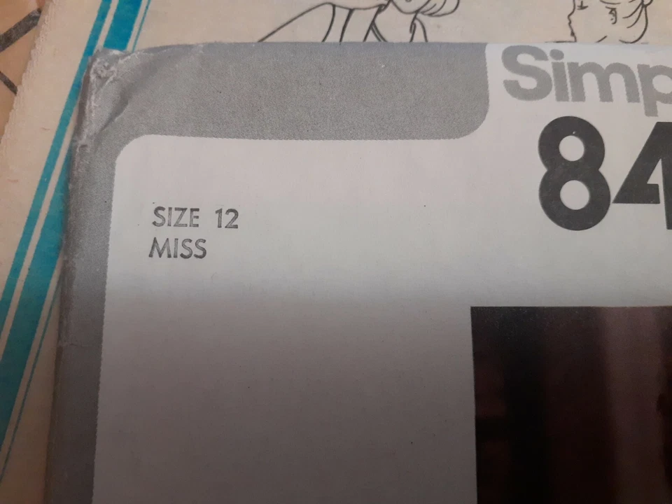 Simplicity 8455 Slacks Pant Suit Skirt Blazer Jacket Sewing Pattern Ladies 12 UC - Image 4 of 4