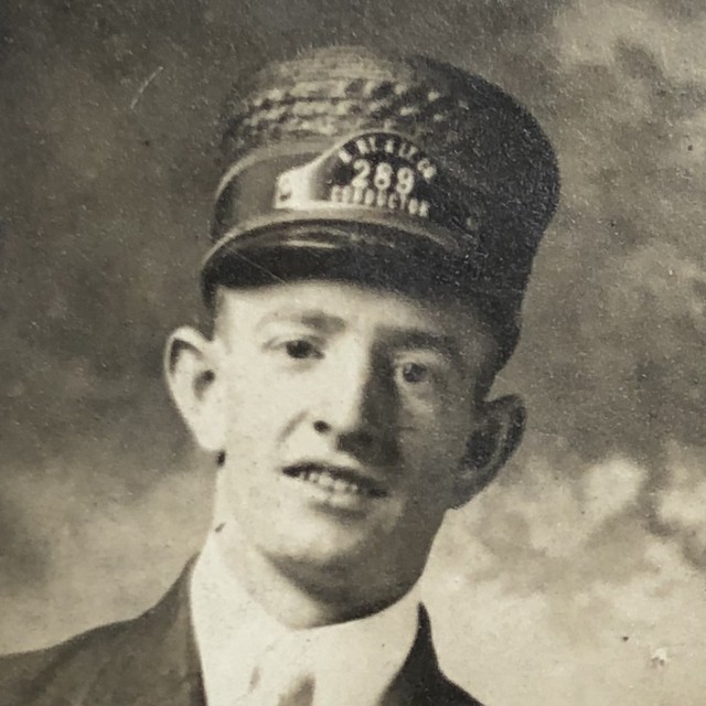 c 1910 RAILROAD Train CONDUCTOR OCCUPATIONAL RPPC Real PHOTO Postcard