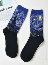 Painting Crew Socks Funny Socks for Women Novelty Socks Funky Socks Gift