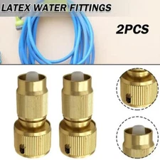 2pcs Expandable Hose Repair Adaptor Garden Hose Fitting Hose Brass Z5I9