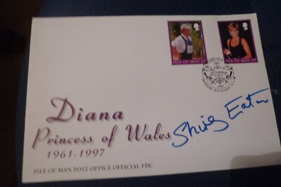 James Bond 007 SHIRLEY EATON hand signed Diana Princess Of Wales first day cover