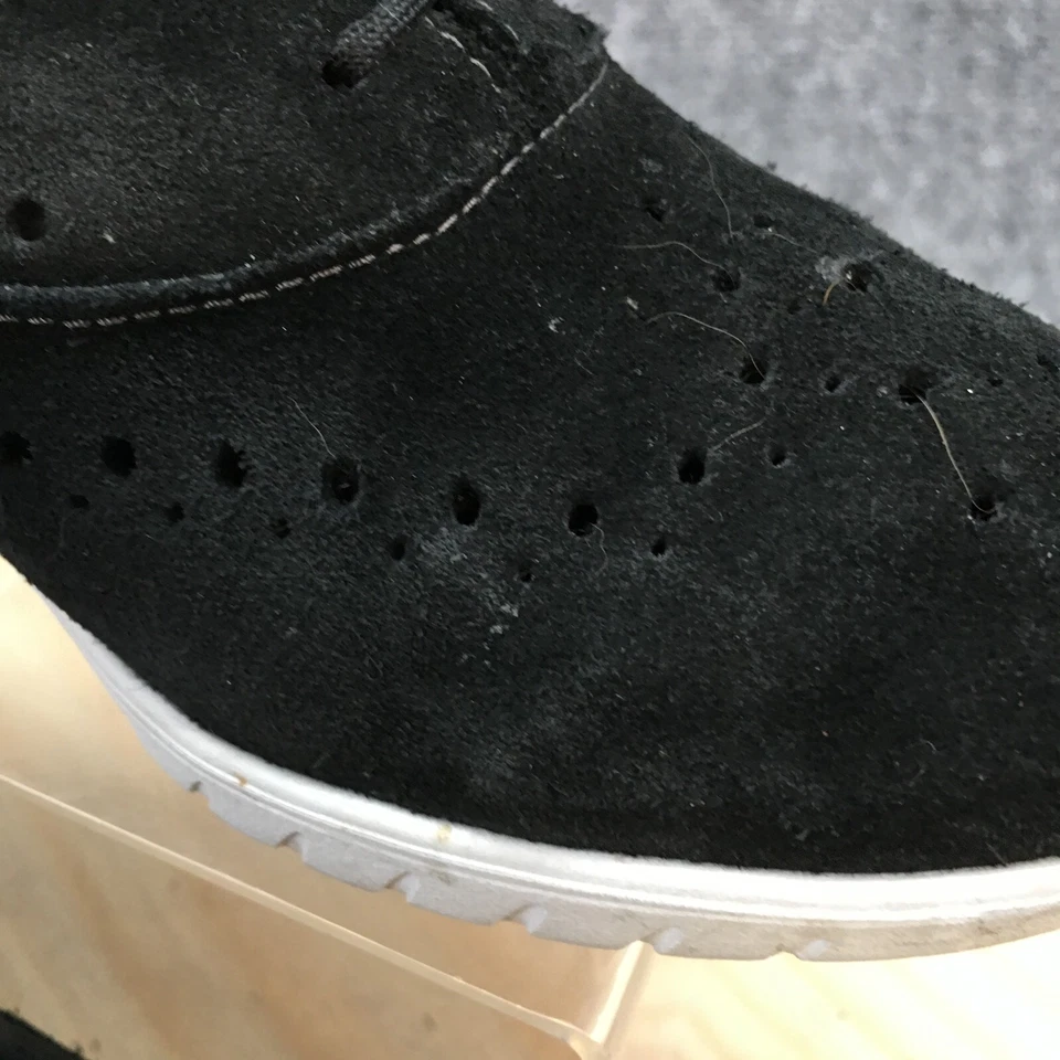 Munro 鞋女式 8.5 Wellesley Wingtip 牛津运动鞋黑色麂皮绒系带 — 第 4/4 张图片