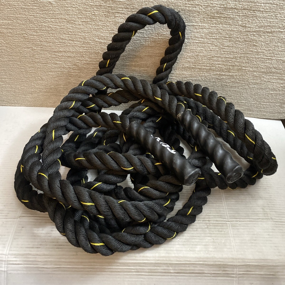 TRX 30 Ft Battle Rope Workout Equipment for Home Gym & Outdoor