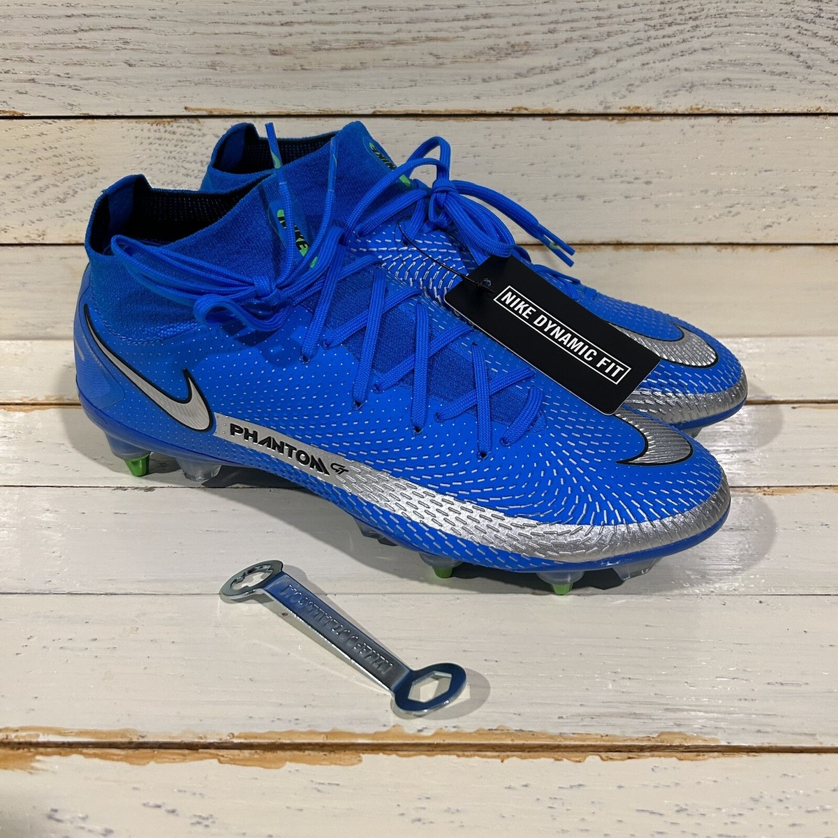 Nike Phantom GT Elite DF SG-PRO ACC Soccer Cleats CW6591-401 Men 6 Wmn 7.5 NEW Nike Phantom GT Elite SG PRO  main image 2