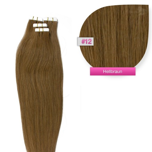 Tape In / On 45cm 50cm 60cm 2,5g Extensions Strähnen Haarverlängerung Echthaar - Bild 6 von 16