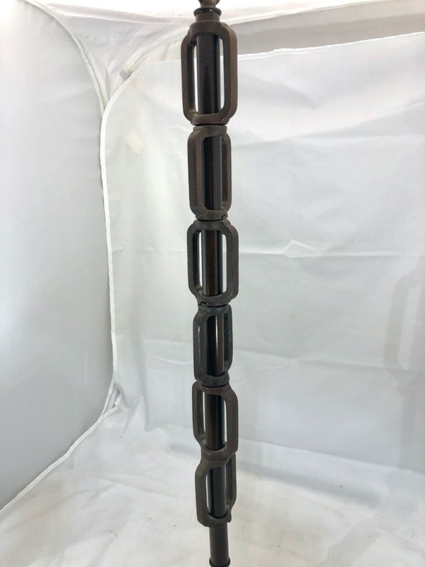 Vintage Very Rare Handel Gas Hanging Chandelier Lamp Chain