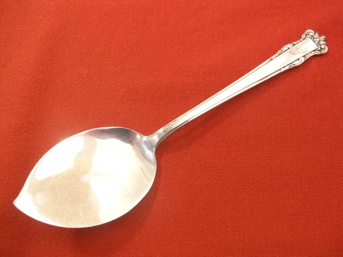 Lunt Sterling Silver English Shell Salmon Fish Serving Knife Monogrammed P  24g