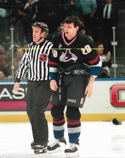 GINO ODJICK Escorted To PENALTY BOX After FIGHT 8x10 Photo VANCOUVER CANUCKS   