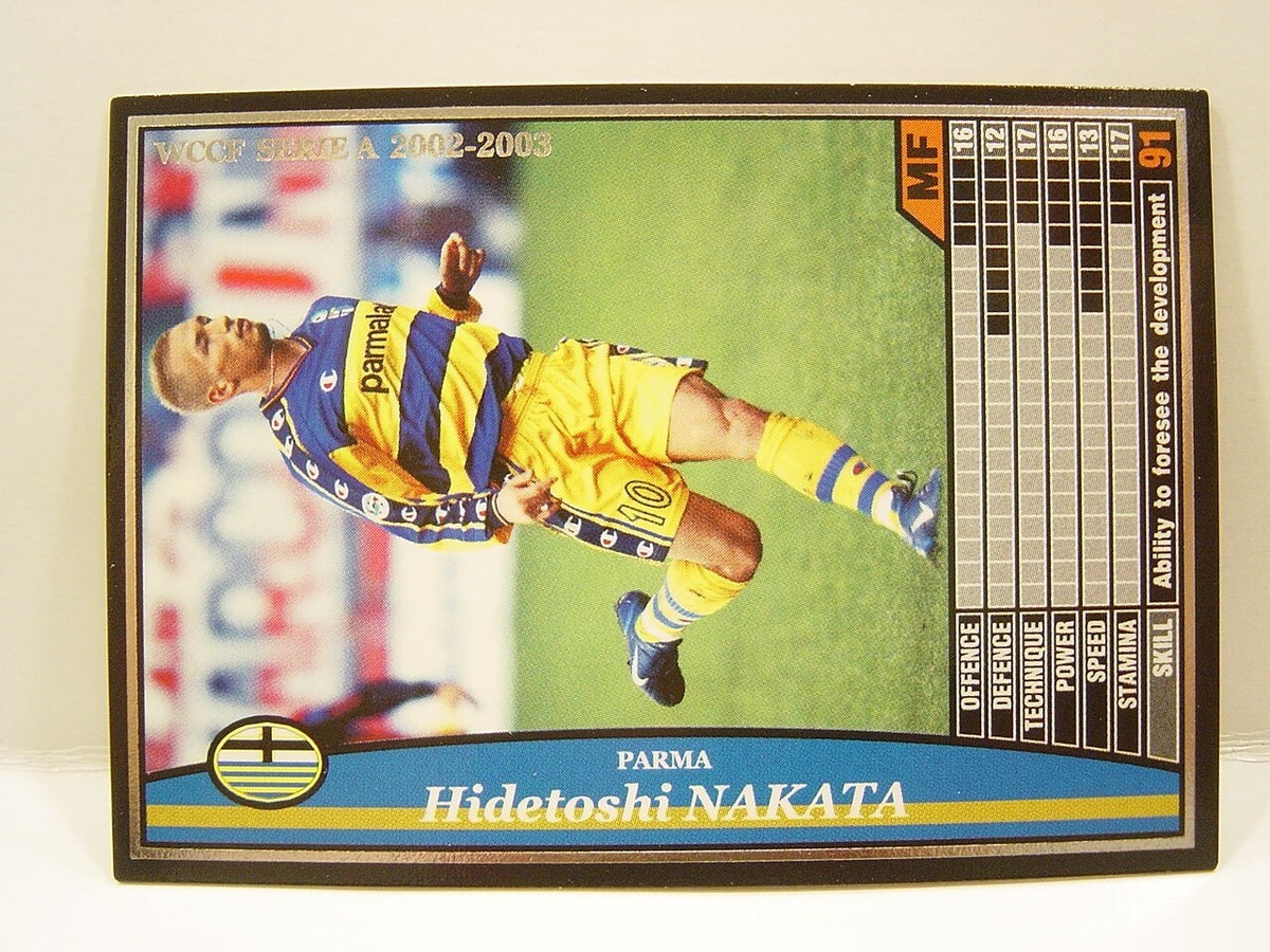 Panini WCCF 2002-03 Hidetoshi Nakata 1977 Japan No.10 Parma