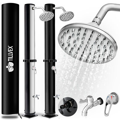 tillvex  Solardusche Gartendusche Pooldusche Camping Außendusche Regendusche