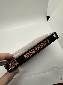 Swords and Serpents Nintendo Nes Complete CIB W Poster & Reg Card Near Mint!
