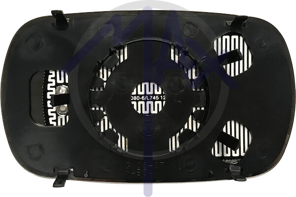 Vidrio Espejo Retrovisor Fiat Doblo De 2001 Al 2006 SX Dx Térmico Con Placa