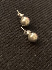 925 Sterling Silver Round Ball Stud Earrings High Polished Butterfly Post Backs