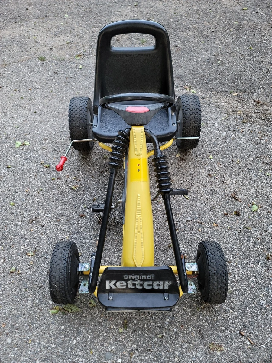Original Black Yellow Kettler KETTCAR X treme Pedal Race Car Made In Germany