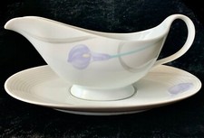 Mikasa Classic Flair Lavendel Sauciere/Sauciere +Untertasse. H-zeit Geschenk '86