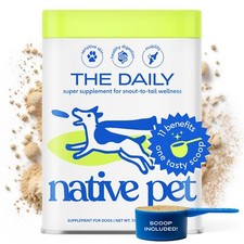Native Pet The Daily Dog Supplement 7 oz - Multi Vitamin for Dogs Health - Tasty