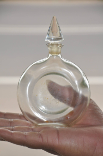 Vintage Round 'GUERLAIN" Brand Glass Perfume Bottle,France - Picture 1 of 10