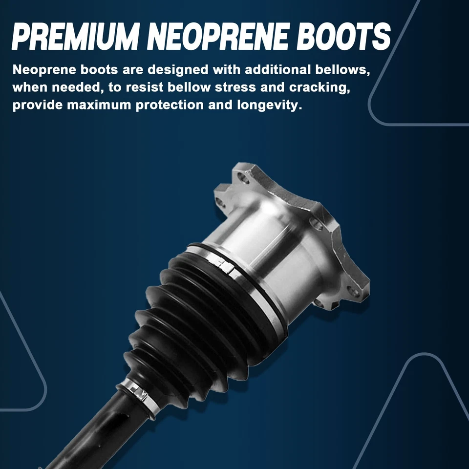 2x 4WD Front CV Axle for GMC Chevy Silverado Sierra 1500 2500 3500 Hummer H2 - Image 3 of 4