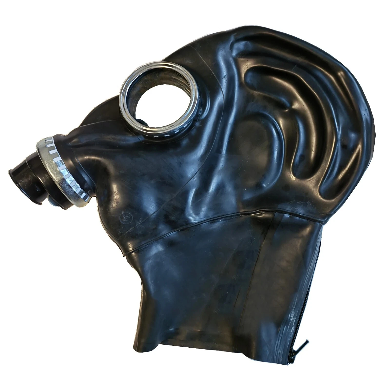 Latex Gas Mask Cosplay Natural Latex Rubber Gas Mask Punk Ghost Full Face