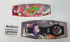 Vintage Armitron WR 100 SPACE JAM Watch Warner Brothers Tasmanian Devil
