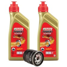 KIT TAGLIANDO 2L CASTROL 5W40 + FILTRO Vespa GTS 300 SUPER HPE 4V IE 2020-