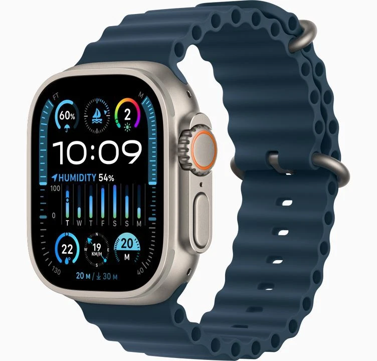 Apple Watch Ultra 2 49mm GPS LTE Titanium Case with Blue Ocean