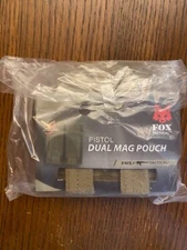 MILITARY STYLE DUAL PISTOL MAG MOLLE POUCH FOR GIRSAN MC 14T TIP-UP - COYOTE TAN