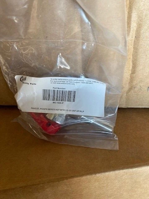 WC-1809-P Wilbur Curtis Faucet, Ps/Hps Series Hot Wtr Genuine OEM WCWC-1809-P