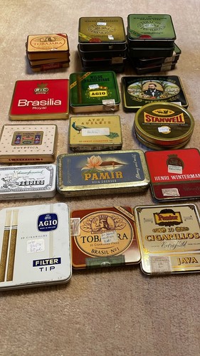 22 Stück Alte Tabac Blechdosen - Schachteln (leer )) - Bild 2 von 6