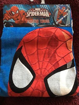 Ultimate Spiderman 3-piece Bath Hand Fingertip Towel Set Beach Pool Child Gift