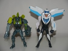 Max Steel Turbo Flight & Spider Claw Toxzon Figures with Light Bundle Mattel _R1
