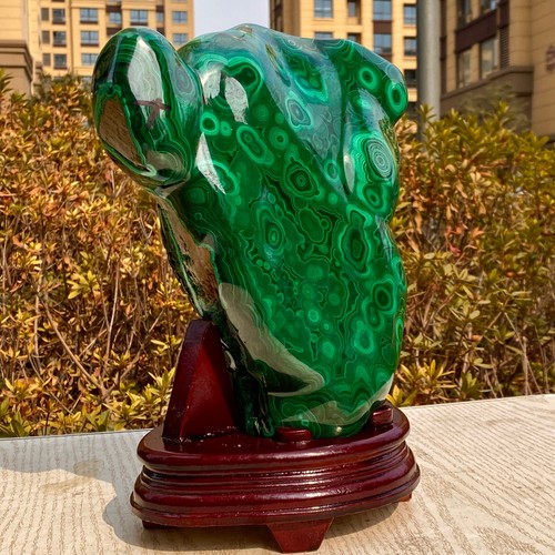13.75LB Natural chrysocolla/Malachite transparent cluster rough mineral sample - 第 5/14 張圖片