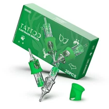 Wormhole Tattoo Cartridge Needles 20 Mixed Sizes 1003RL 1005RL