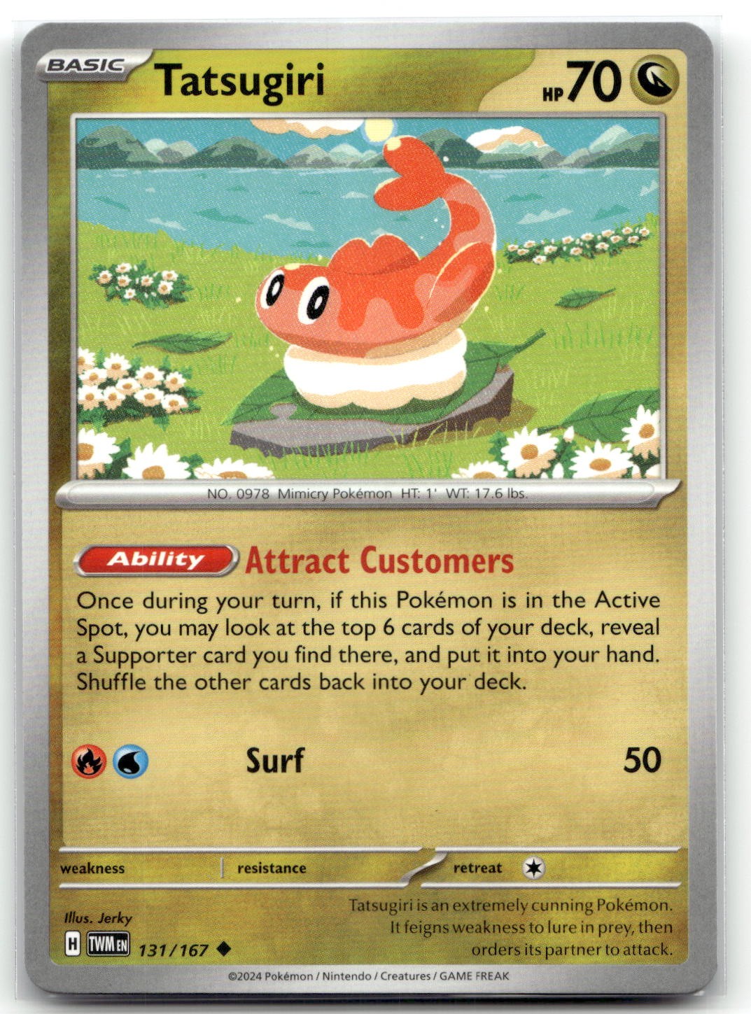 Tatsugiri - 131/167 SV06: Twilight Masquerade Uncommon Pokemon TCG NM