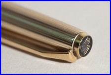 1966s Pelikan R 30 BLACK ROLLED GOLD Ballpoint Pen With New Refill