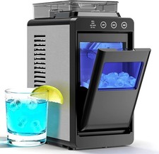 Antarctic Star Countertop Ice Maker 26lbs/24H Ice Machine Self-Cleaning Portable