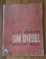 Gm Diesel 2-71 Engine Operators Manual 1962