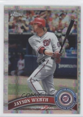 2011 Topps Chrome Retail X-Fractor Jayson Werth #113 e2e