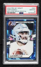 2022 Leaf Pro Set Draft Blue Crystals Sam Howell PSA 10 GEM MT Rookie RC