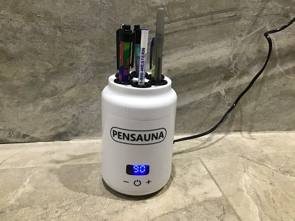 ¡¡La Pensauna original!! Pluma rejuvenecedora - Calentador de pluma - Calentador de pluma - BLANCO Foto 2 de 4