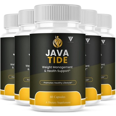 (5 Pack) Java Tide Health Management, JavaTide Advanced Support (300 Capsules)