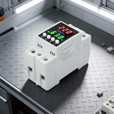 Dual LCD Voltage Protector with Smart Over Under for current Electrical