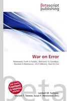 Lambert M. Surhone (U. A.) | War On Error | Taschenbuch | Englisch (2026)