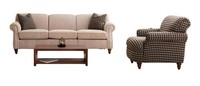 Stilvolles Wohnzimmer-Set: Sessel Und 3-Sitzer FüR Komfort Und Eleganz